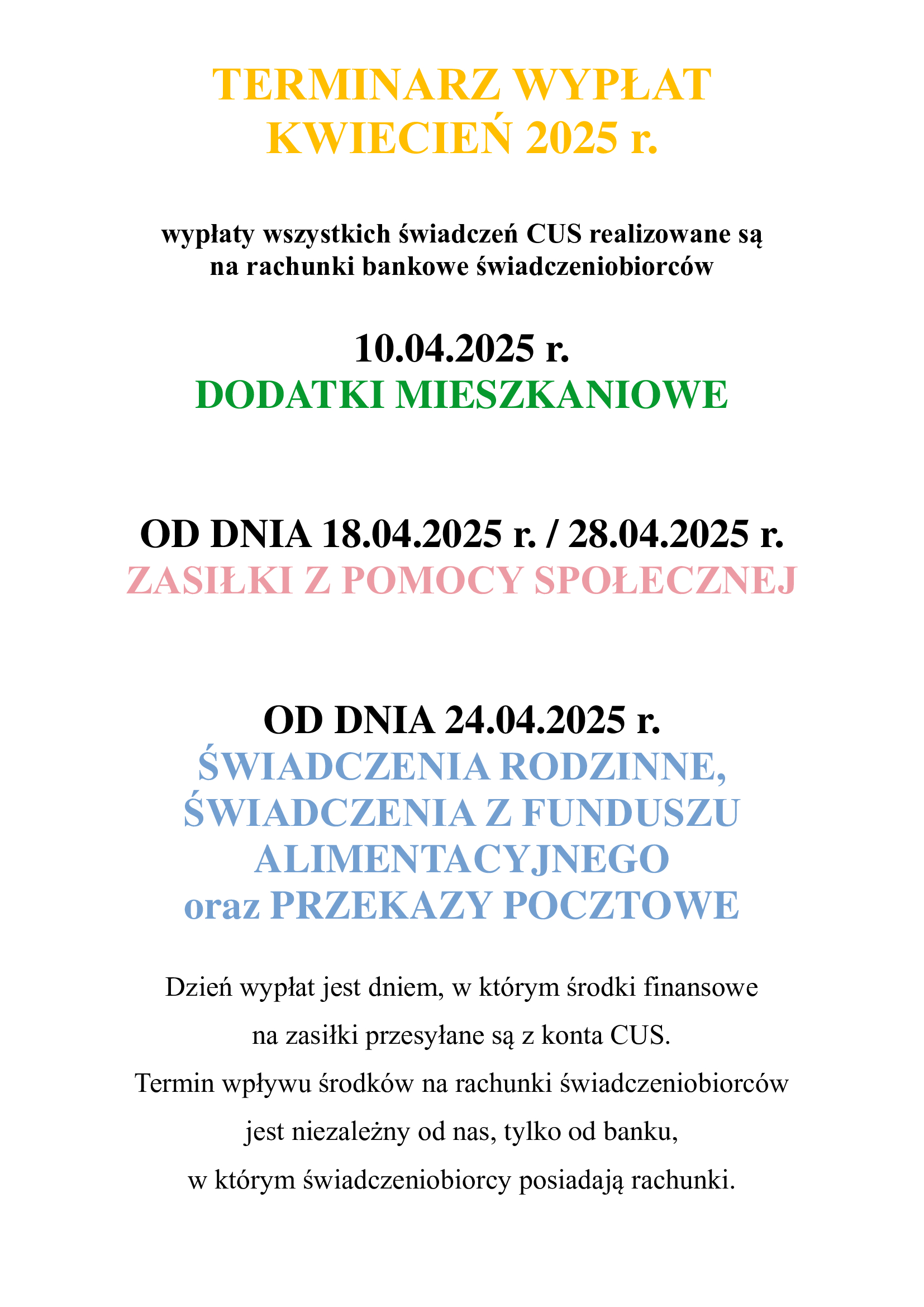 TERMINARZ WYPAT kwiecie 2025