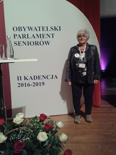 Halina Sidor w Obywatelskim Parlamencie Seniorów